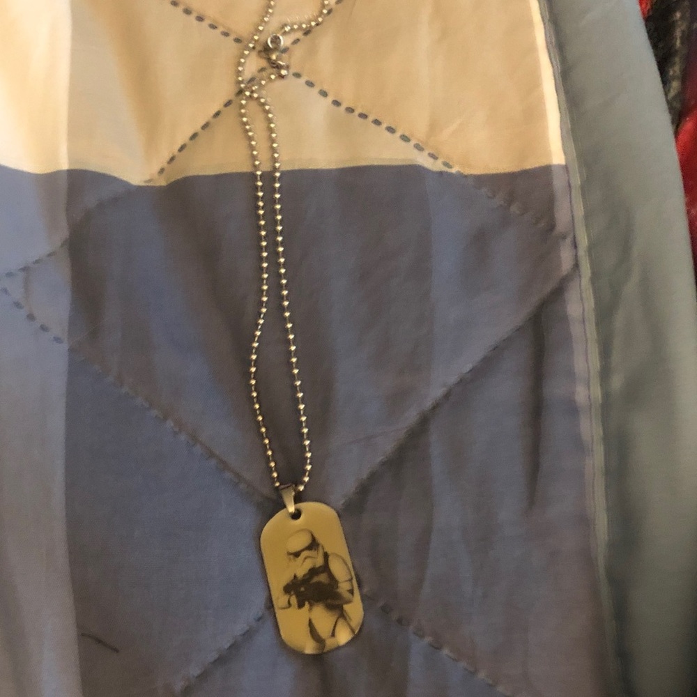 Star Wars Gold and Silver Rebel Logo Dog Tag Necklace